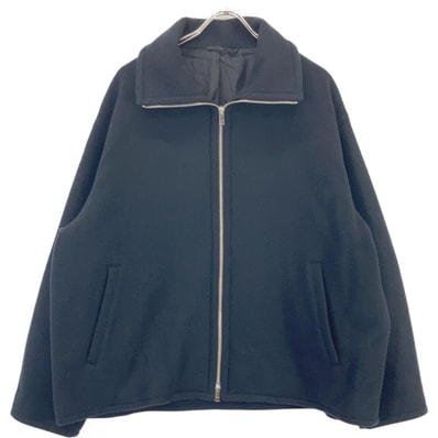 ヨーク YK25FW01034B ブラック Melton Stand Collar Zip Blouson 2