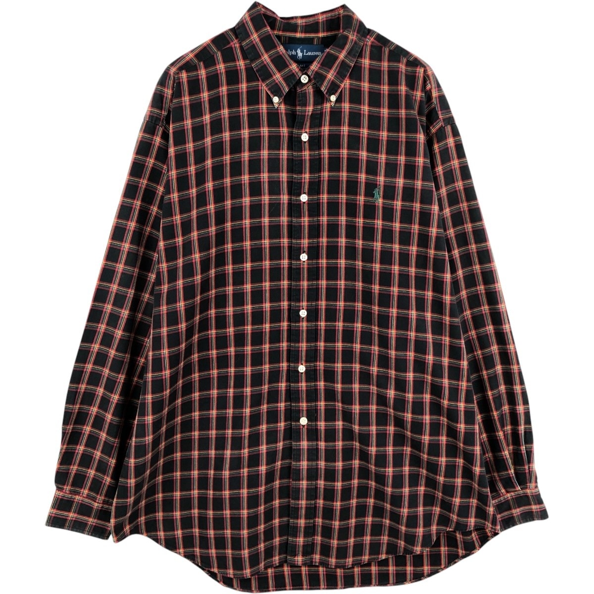 古着 ラルフローレン Ralph Lauren BLAKE 長袖 ボタンダウンチェックシャツ メンズL相当/eaa676745