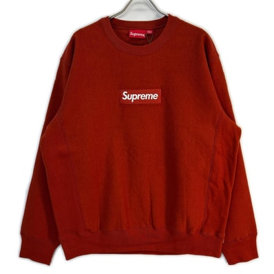 シュプリーム 18AW Rust/レッド Box Logo Crewneck Sweatshirt ボックスロゴクルーネックスウェット XL