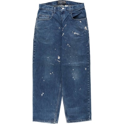 古着 00年代 リーバイス Levi's SILVER TAB シルバータブ BAGGY FIT ペイント テーパードデニムパンツ メンズw32相当/rab182045