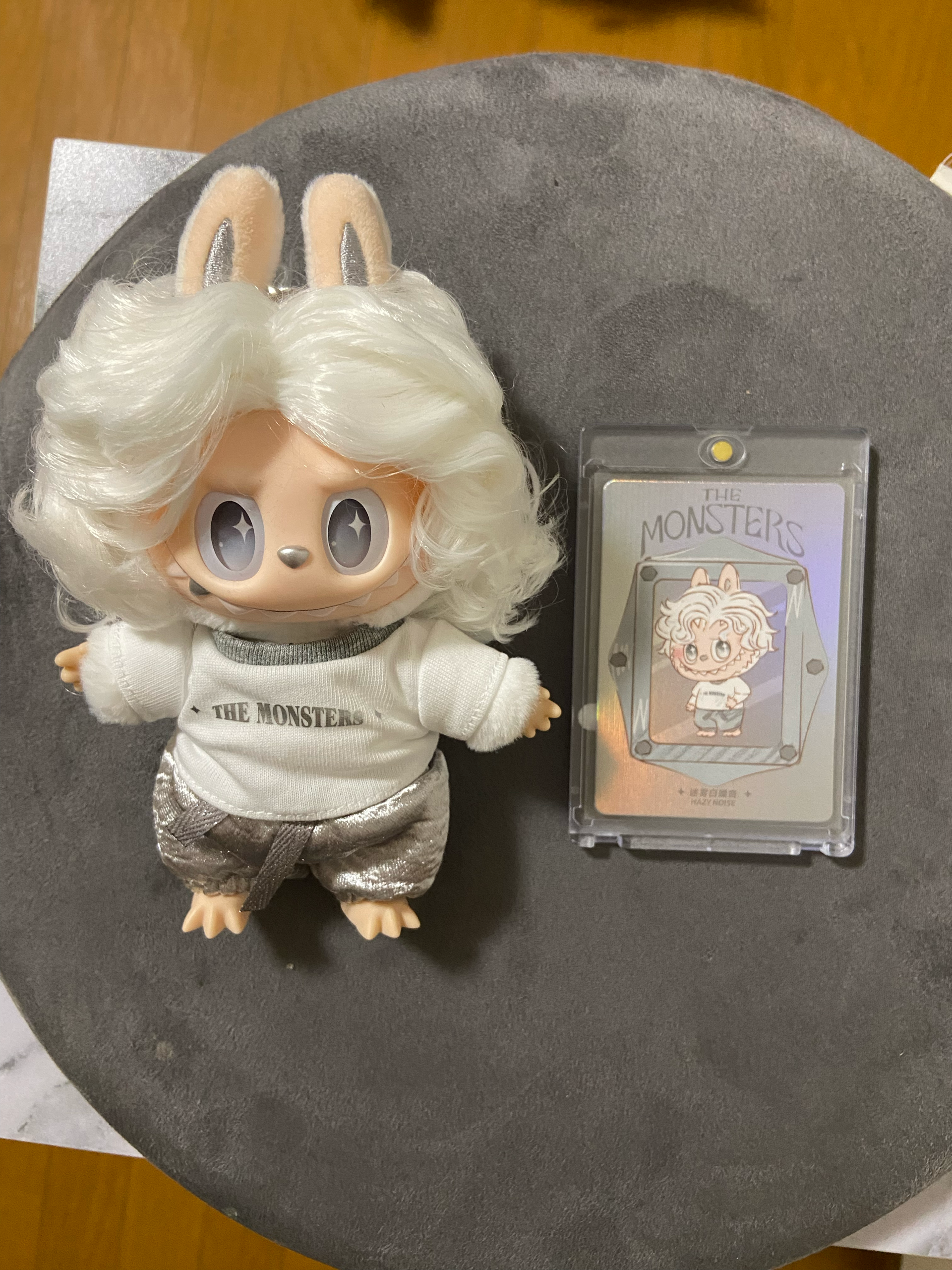 POP MART THE MONSTERS (LABUBU) Hair Salon Series - Vinyl Plush Pendant HAZY NOISE (Secret)