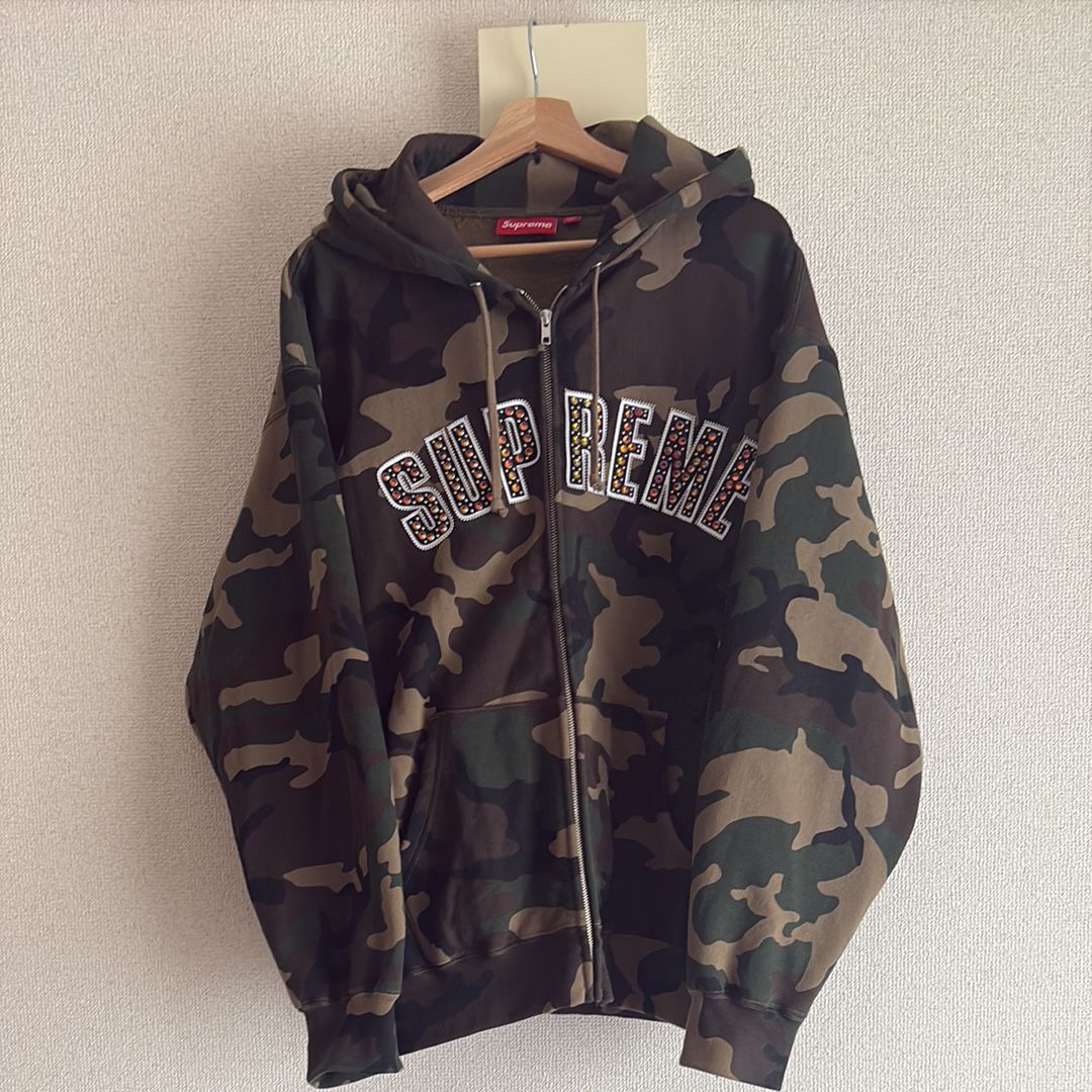 Supreme x B.B. Simon Zip Up Hooded Sweatshirt "Woodland Camo"