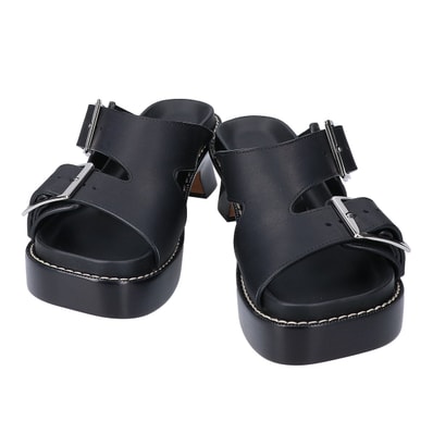 ロエベ 【新品同様】L814465X83 EASE HEEL SLIDE 90 イーズ ヒール スライド サンダル 36