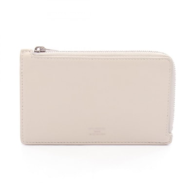 バレンシアガ BALENCIAGA エンベロープ フラグメントケース カードケース アクセサリー レザー レディース ホワイト系 736734 【中古】