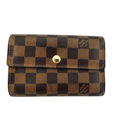 ルイヴィトン LOUIS VUITTON 三つ折り財布 ダミエ ポルトフォイユアレクサンドラ N63067 ブラウン