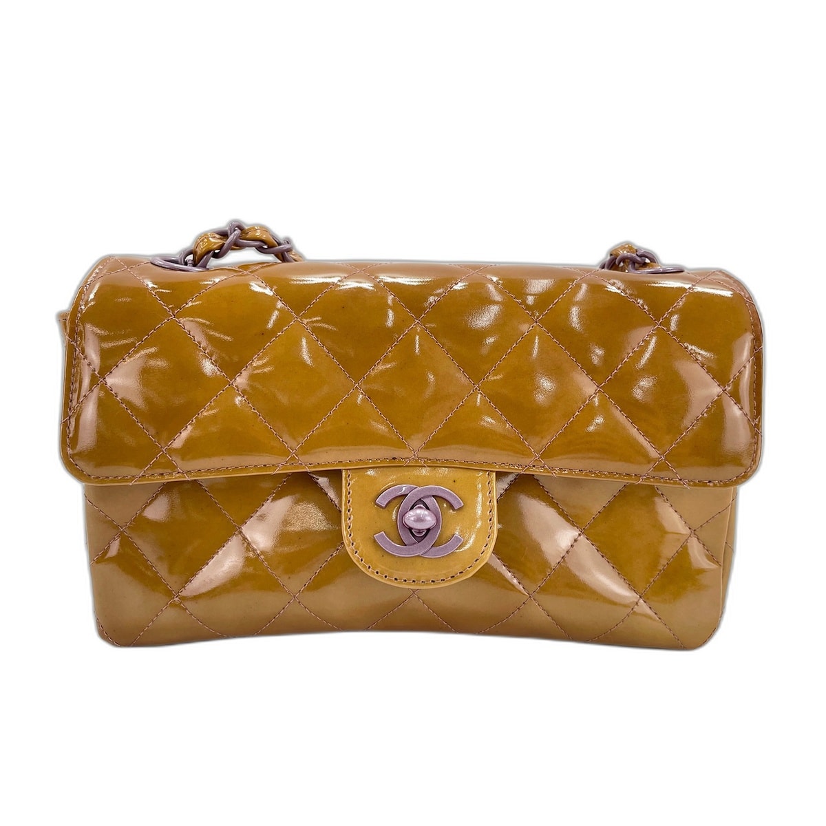 シャネル CHANEL ミニマトラッセ ショルダーバッグ エナメル【中古】