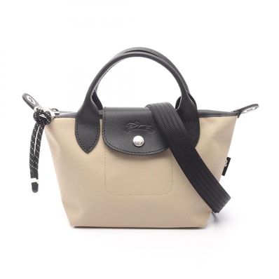 ロンシャン Longchamp ル プリアージュ エナジー XS 2WAY ハンドバッグ バッグ キャンバス レザー レディース ベージュ系 / ブラック系 L1500HSR299 【新品】