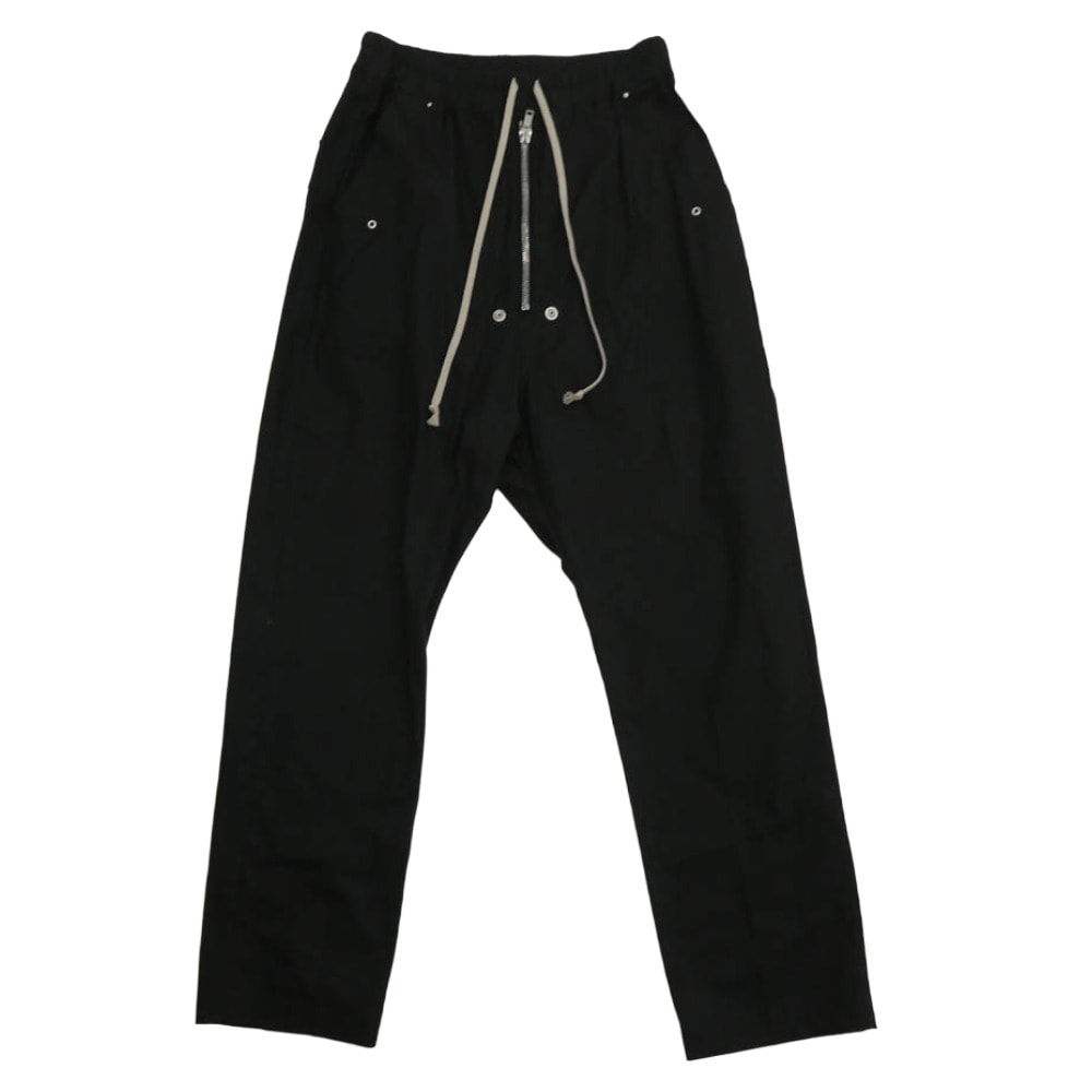 Rick Owens リックオウエンス パンツ 24SS RU01D3361-TE BELA PANTS ベラ ドローストリング パンツ ブラック系 48【中古】