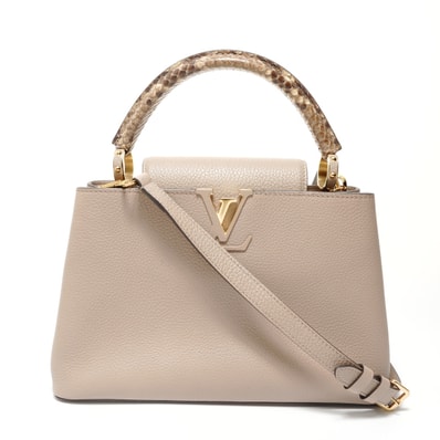 ヴィトン LV カプシーヌ MM パイソン 2way ハンドバッグ【中古】