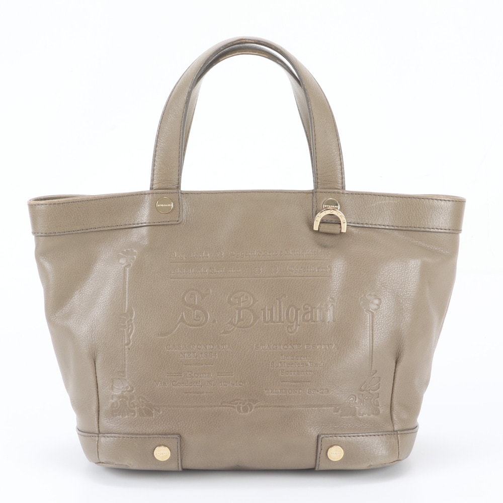 ■美品 ブルガリ コレツィオーネハンドバッグ レザー