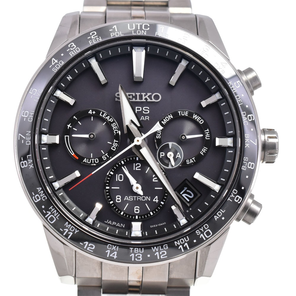 セイコー SEIKO SBXC003/5X53-0AB0 アストロン チタン/セラミック ソーラー GPS衛星電波 メンズ 良品 内箱付き P#146076