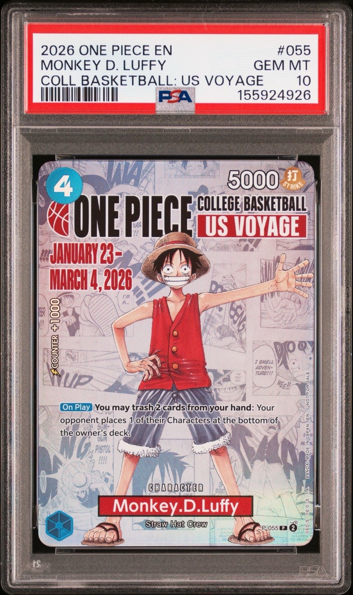 2023 ONE PIECE JP #033 モンキー・D・ルフィ 2023 One Piece Japanese Promos 033 Monkey D. Luffy Weekly Shonen
