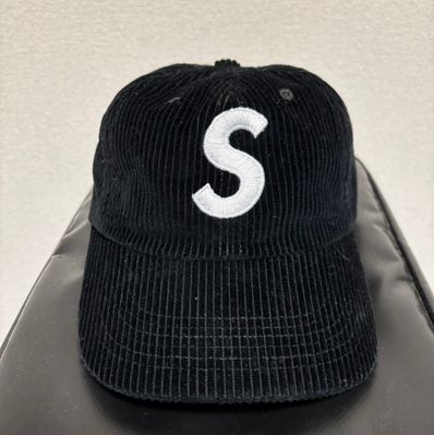 Supreme Corduroy S Logo 6-Panel "Black"