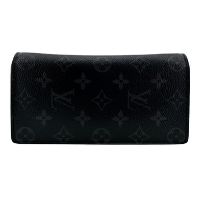 ルイヴィトン LOUIS VUITTON 長財布 モノグラムエクリプス ポルトフォイユブラザ M61697 ブラック