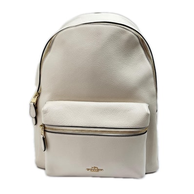 COACH コーチ ロゴ リュックサック レザー F38288 ホワイト