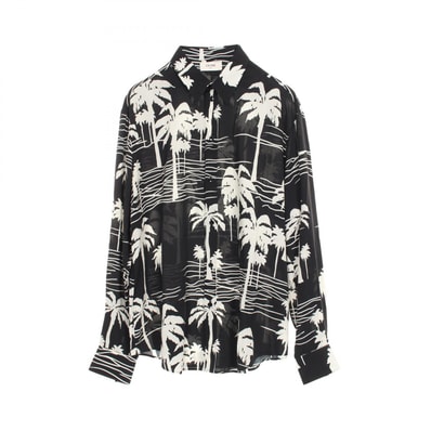 セリーヌ CELINE 衣料品 トップス レーヨン メンズ ブラック系 / ホワイト系 【中古】