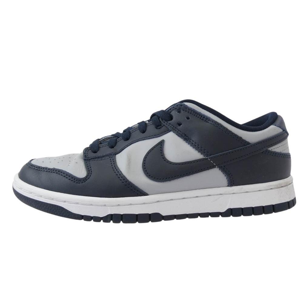 NIKE ナイキ スニーカー DD1391-003 Dunk Low Championship Grey チャンピオンシップ グレー スニーカー ネイビー系 ライトブルー系 25cm【中古】