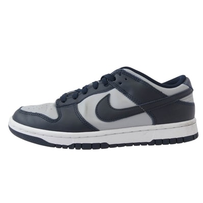 NIKE ナイキ スニーカー DD1391-003 Dunk Low Championship Grey チャンピオンシップ グレー スニーカー ネイビー系 ライトブルー系 25cm【中古】