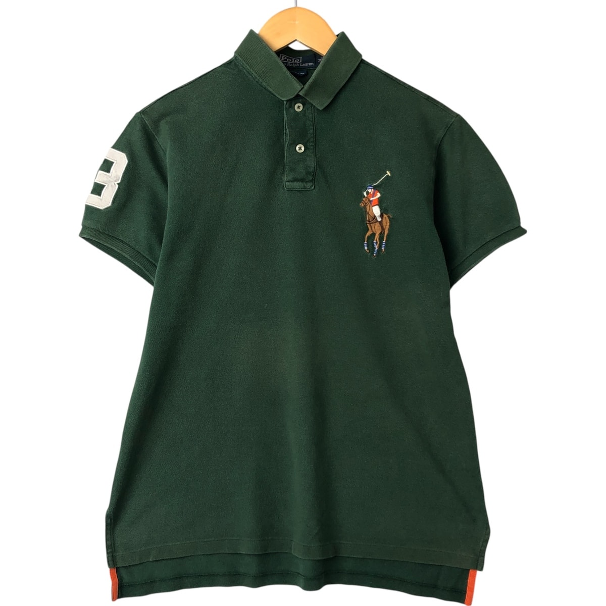 古着 ラルフローレン Ralph Lauren POLO by Ralph Lauren CUSTOM FIT ビッグポニー 半袖 ポロシャツ メンズM相当/eaa548727