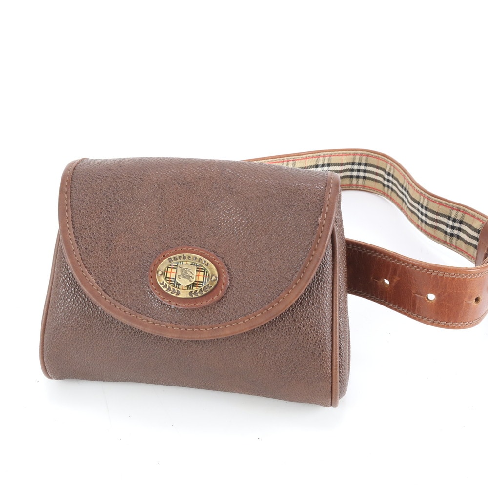 バーバリー ノバ チェックウエスト バッグ レザー