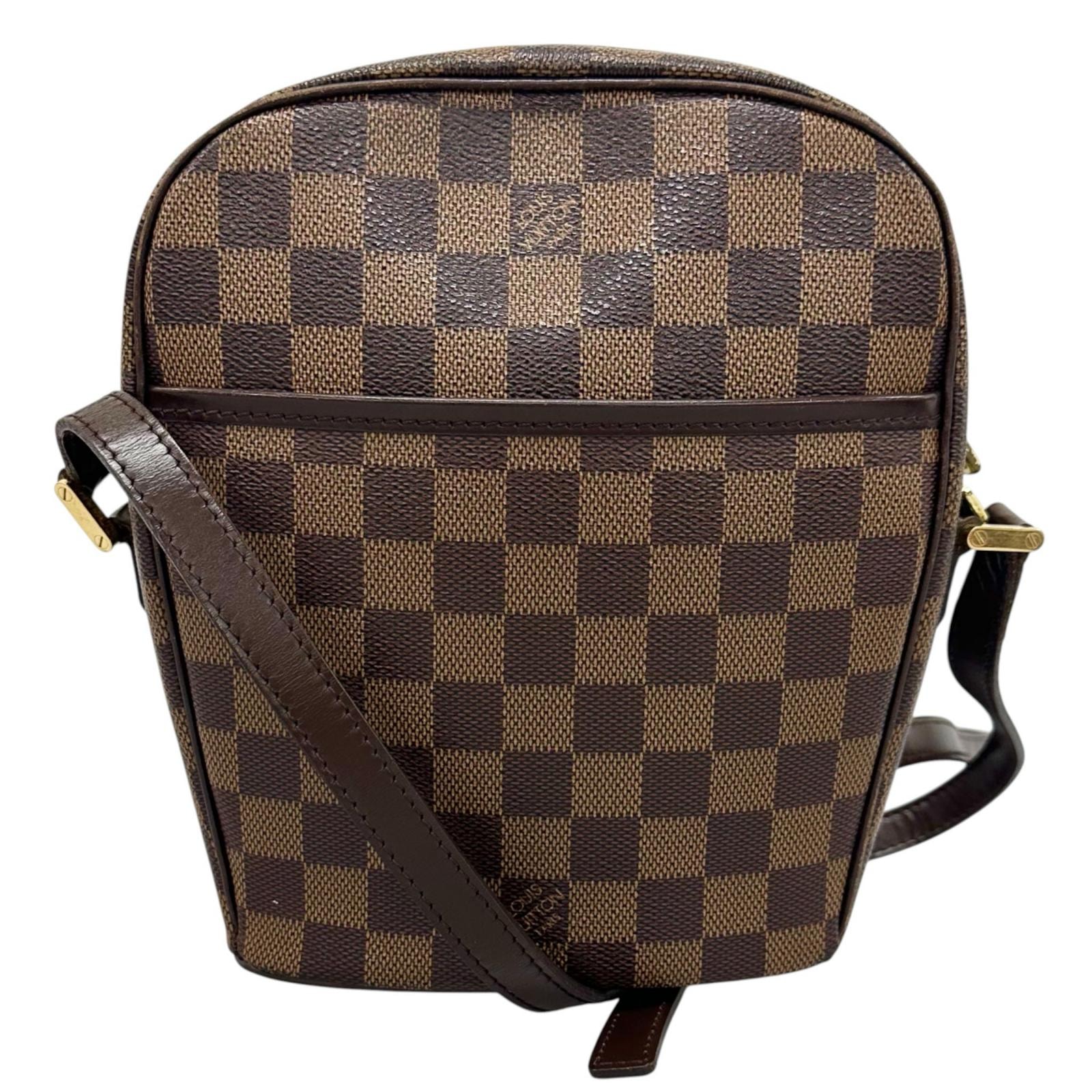 LOUIS VUITTON ルイ・ヴィトン ダミエイパネマPM N51294 ショルダーバッグ ダミエキャンバス ブラウン レディース【中古】