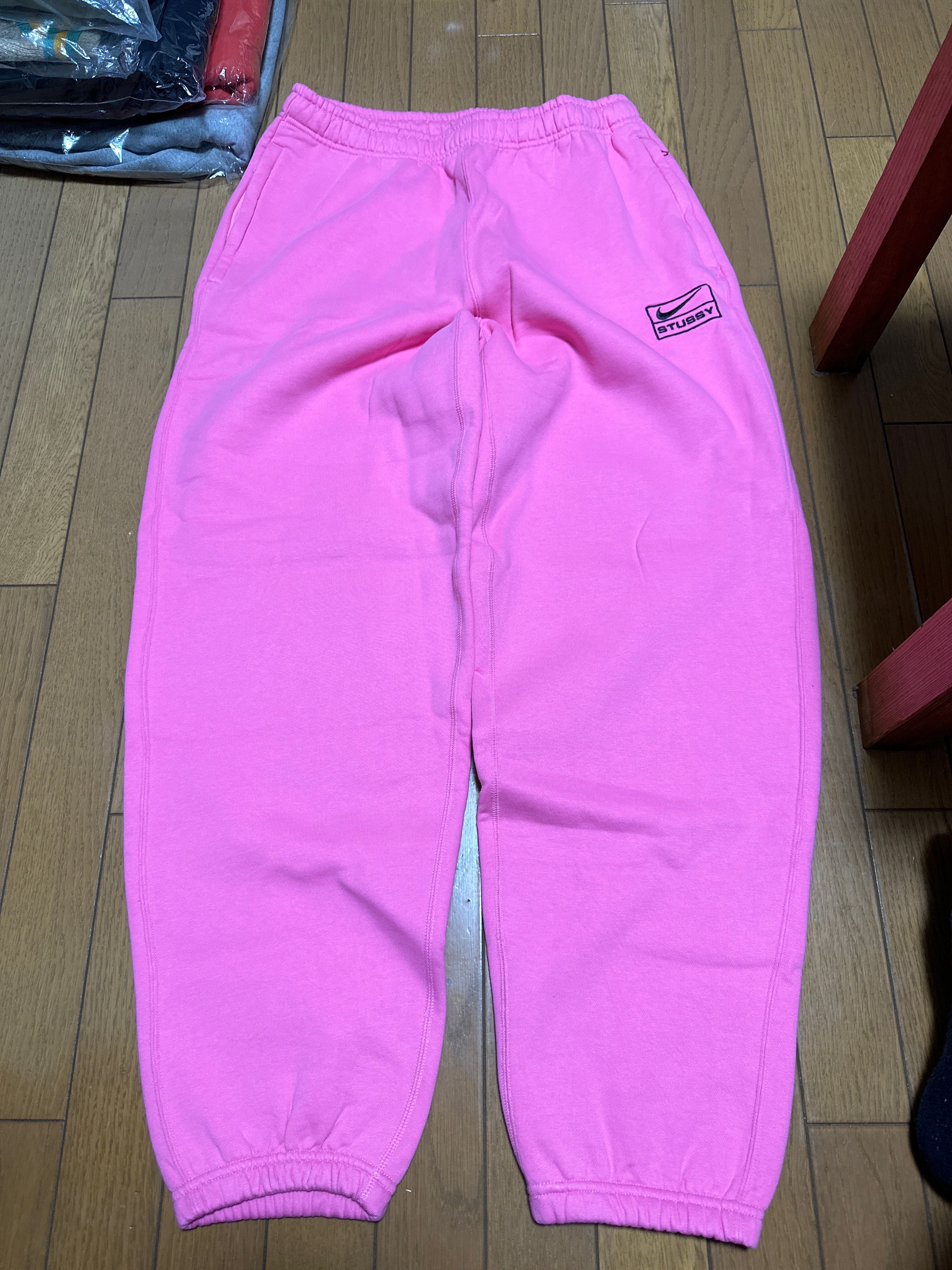 Stussy × Nike NRG Washed Fleece Pant (US Size) "Pink" DO5296-670
