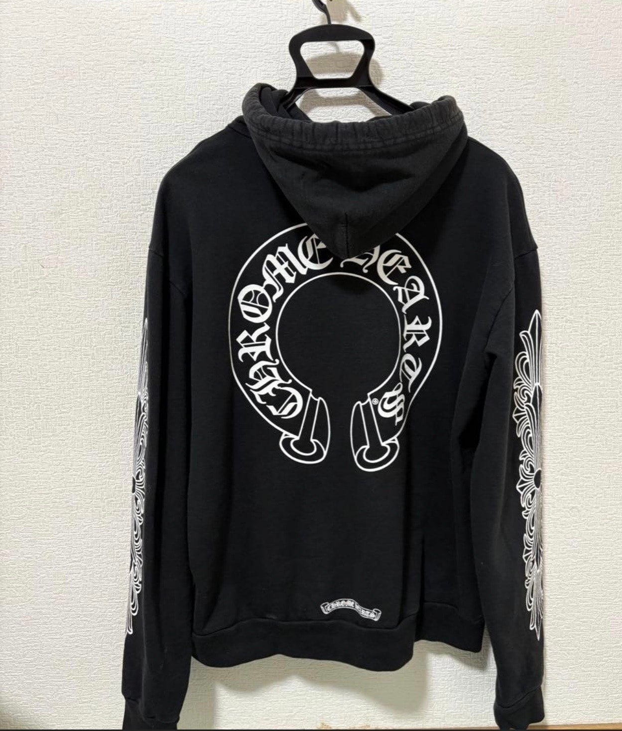Chrome Hearts Horseshoe Floral Pullover Hoodie "Black"