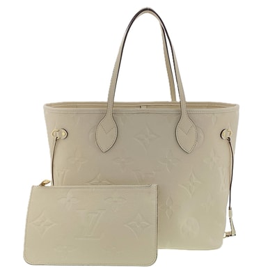 LOUIS VUITTON ルイ・ヴィトン ネヴァーフルMM トートバッグ M14319 PVCコーティングキャンバス ホワイト レディース【中古】