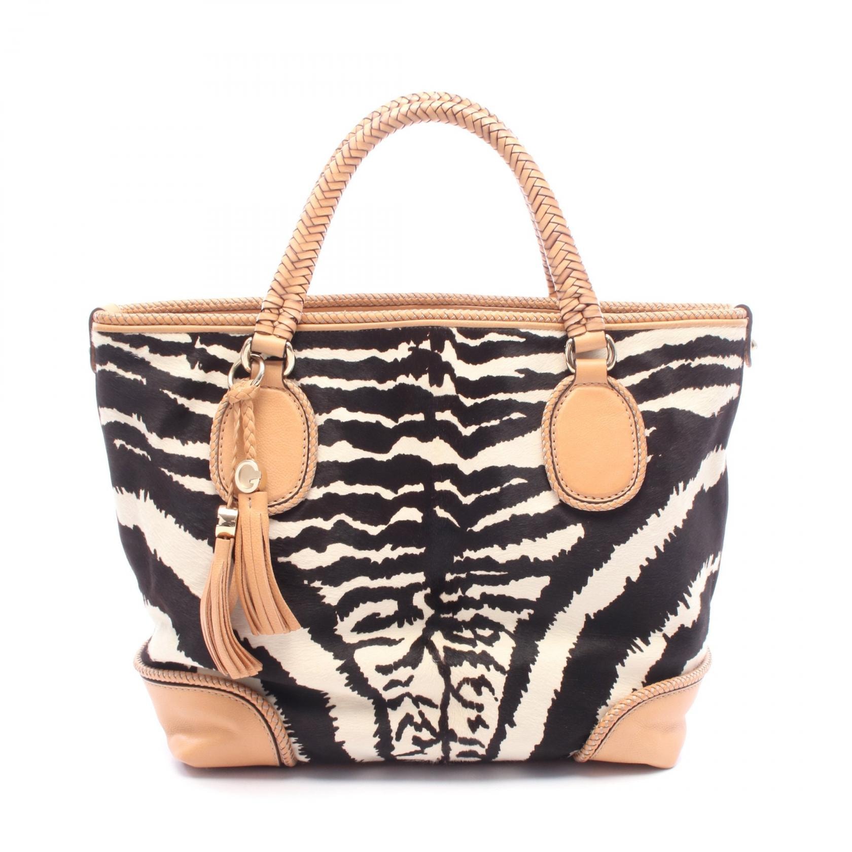 グッチ GUCCI マラケシュ トートバッグ バッグ レザー レザー レディース ブラック系 / ホワイト系 / ベージュ系 257023 【中古】