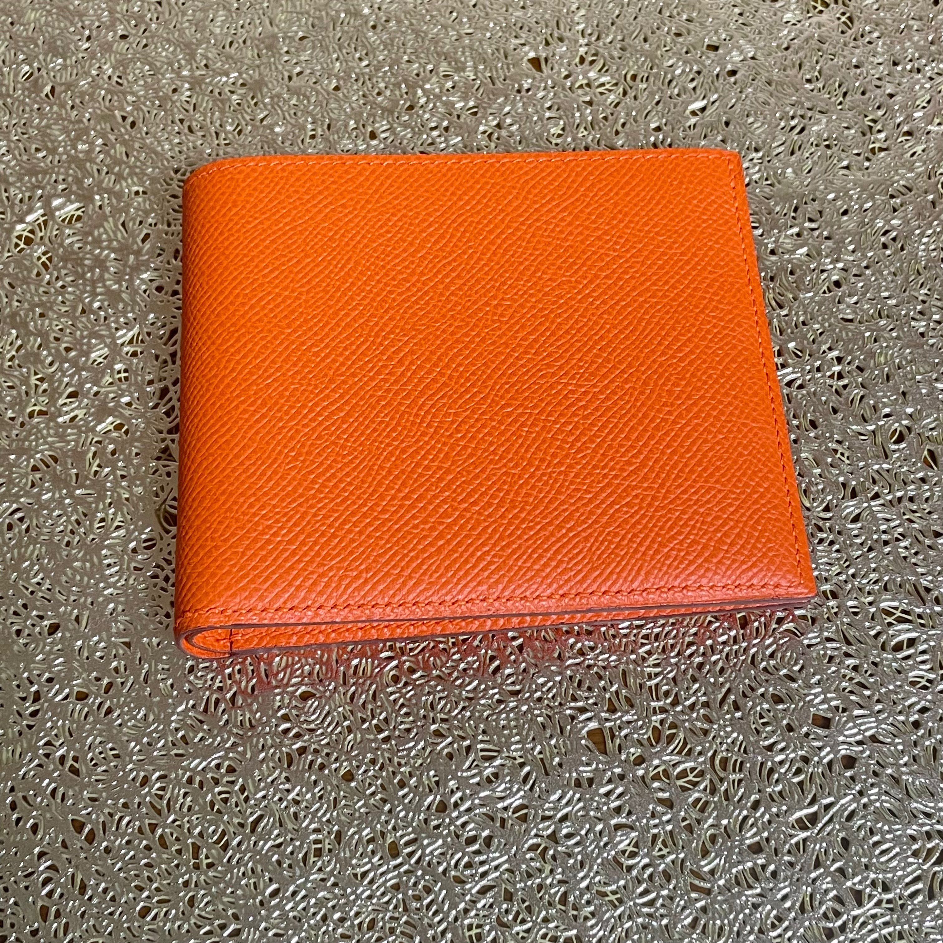 エルメス 財布 二つ折り コペルニクス オレンジ
