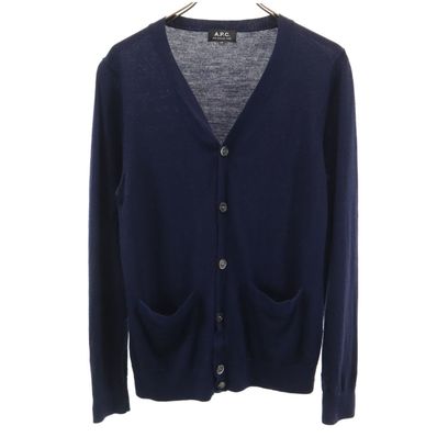 A.P.C. 長袖 Vネック ニットカーディガン