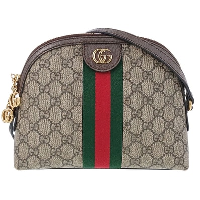 GUCCI グッチ オフディア GGショルダーバッグ ショルダーバッグ 499621 GGスプリームキャンバス ブラウン ベージュ レディース【中古】