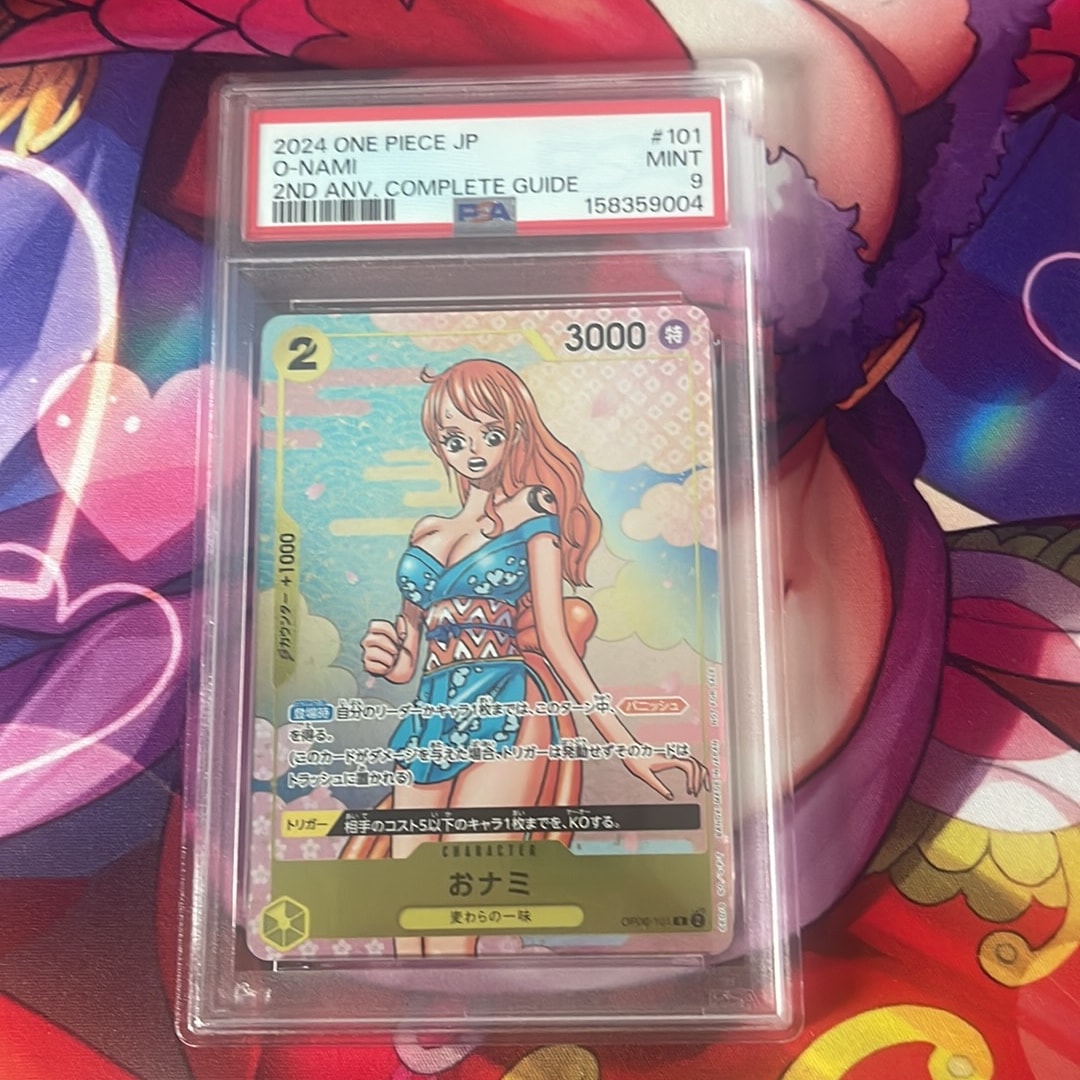 値下中　PSA9 おナミ 2ndアニバーサリー ワンピースカード PSA9】おナミ R [OP06-101](プロモーションカード「ONE PIECE CARD