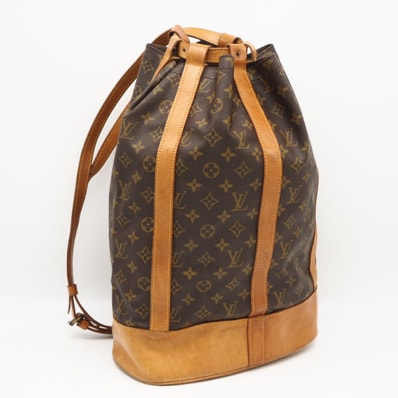 LOUIS VUITTON ルイ・ヴィトン モノグラム ランドネGM M42244 ショルダーバッグ ブラウン コーティングキャンバス レザー レディース