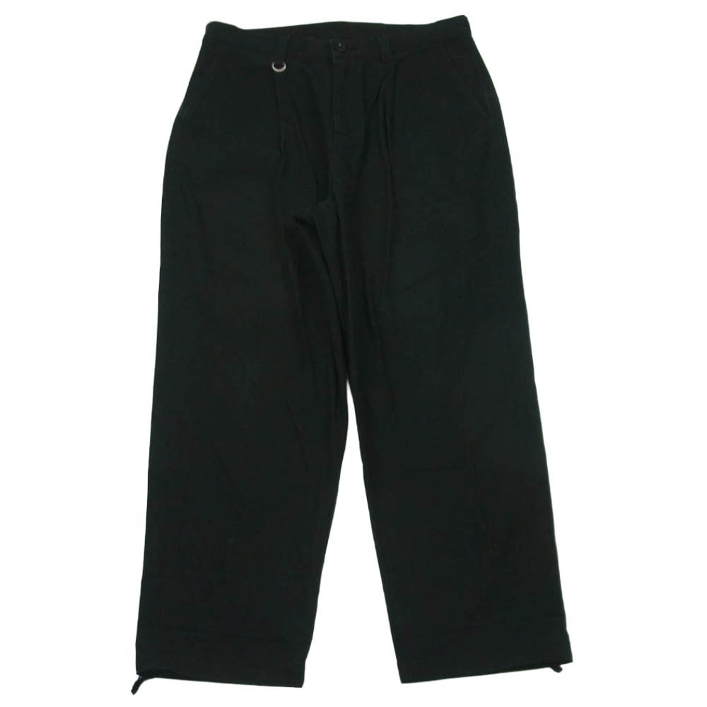 SOPHNET. ソフネット SOPH-240022 HIGH TWISTED WASHER COTTON SERGE 1TUCK WIDE TAPERED PANTS パンツ ブラック系 XL【中古】