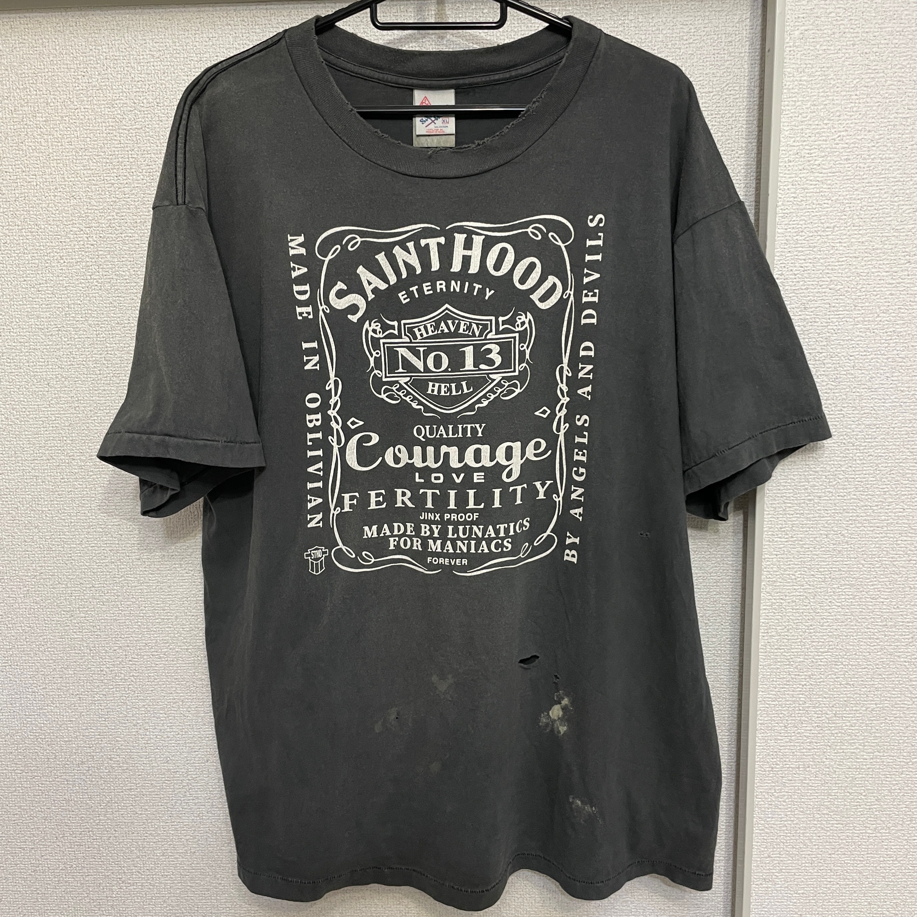 SAINT Mxxxxxx x NEIGHBORHOOD STHD SS Tee/Skull Bike "Black"