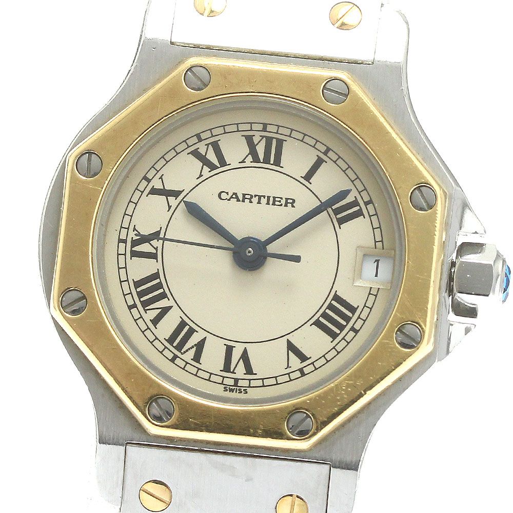 カルティエ サントスオクタゴンSM  レディース 【中古】