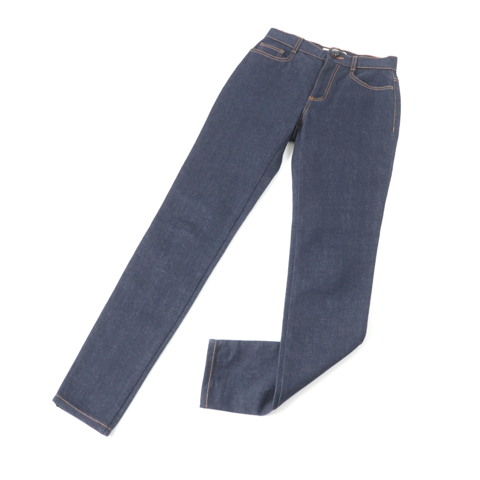 極美品 フェンディ デニムパンツ インディゴ レディース 38 FLP673