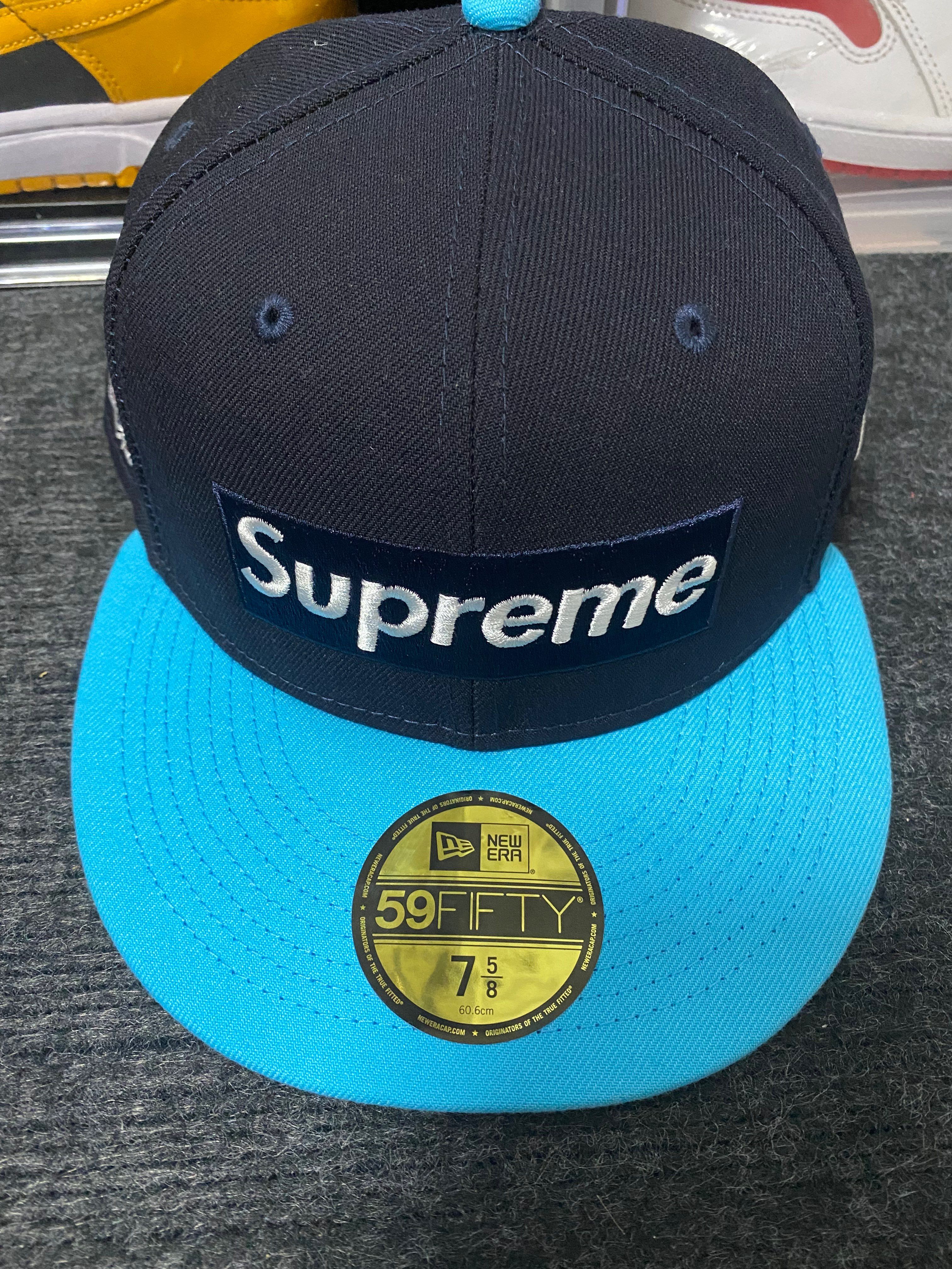 Supreme 2-Tone Box Logo New Era "Blue"