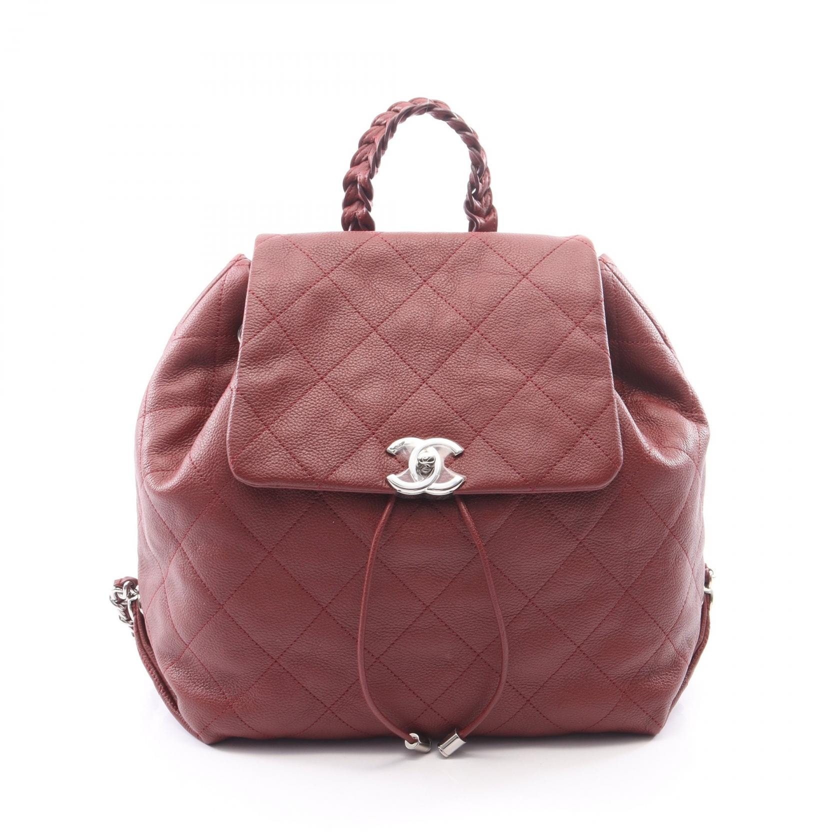 シャネル CHANEL マトラッセ リュックサック バックパック バッグ キャビアスキン(グレインドカーフ) レディース ボルドー系 【中古】