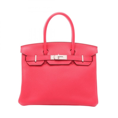 エルメス HERMES バーキン30 ハンドバッグ バッグ レザー トリヨンクレマンス トリヨンクレマンス ローズエクストリーム D刻印(2019年製造) レディース ピンク系 【中古】