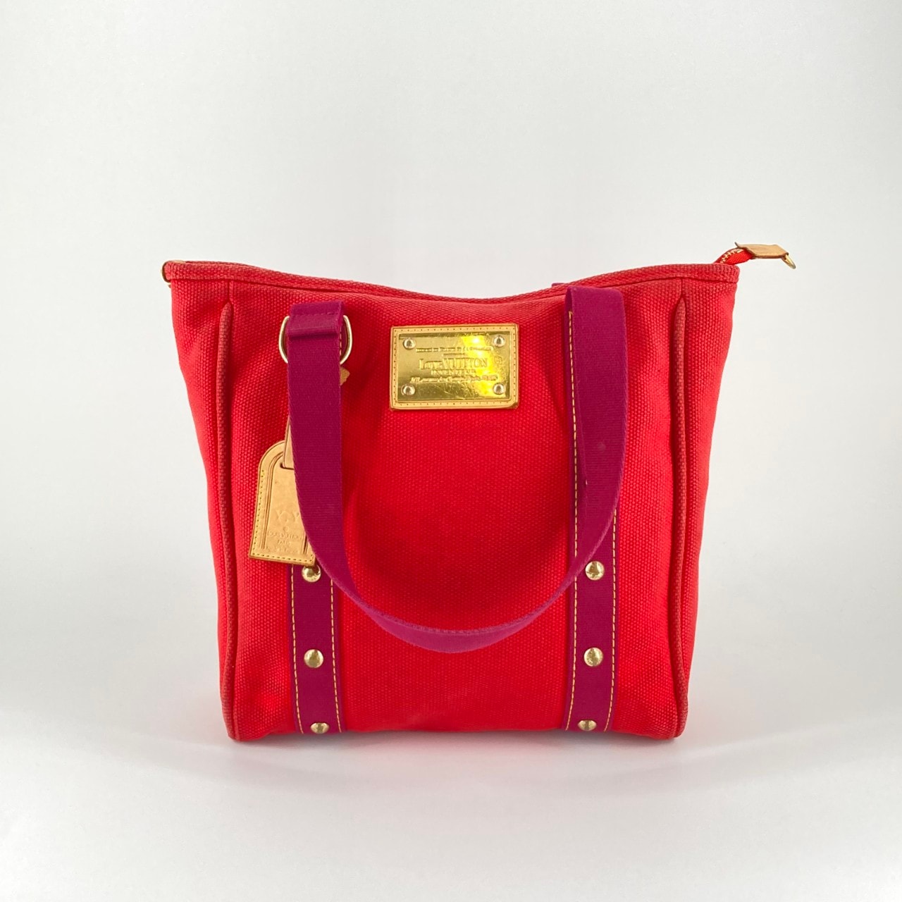 LOUIS VUITTON(ルイ・ヴィトン) アンティグア カバMM M40034 トートバッグ レッド