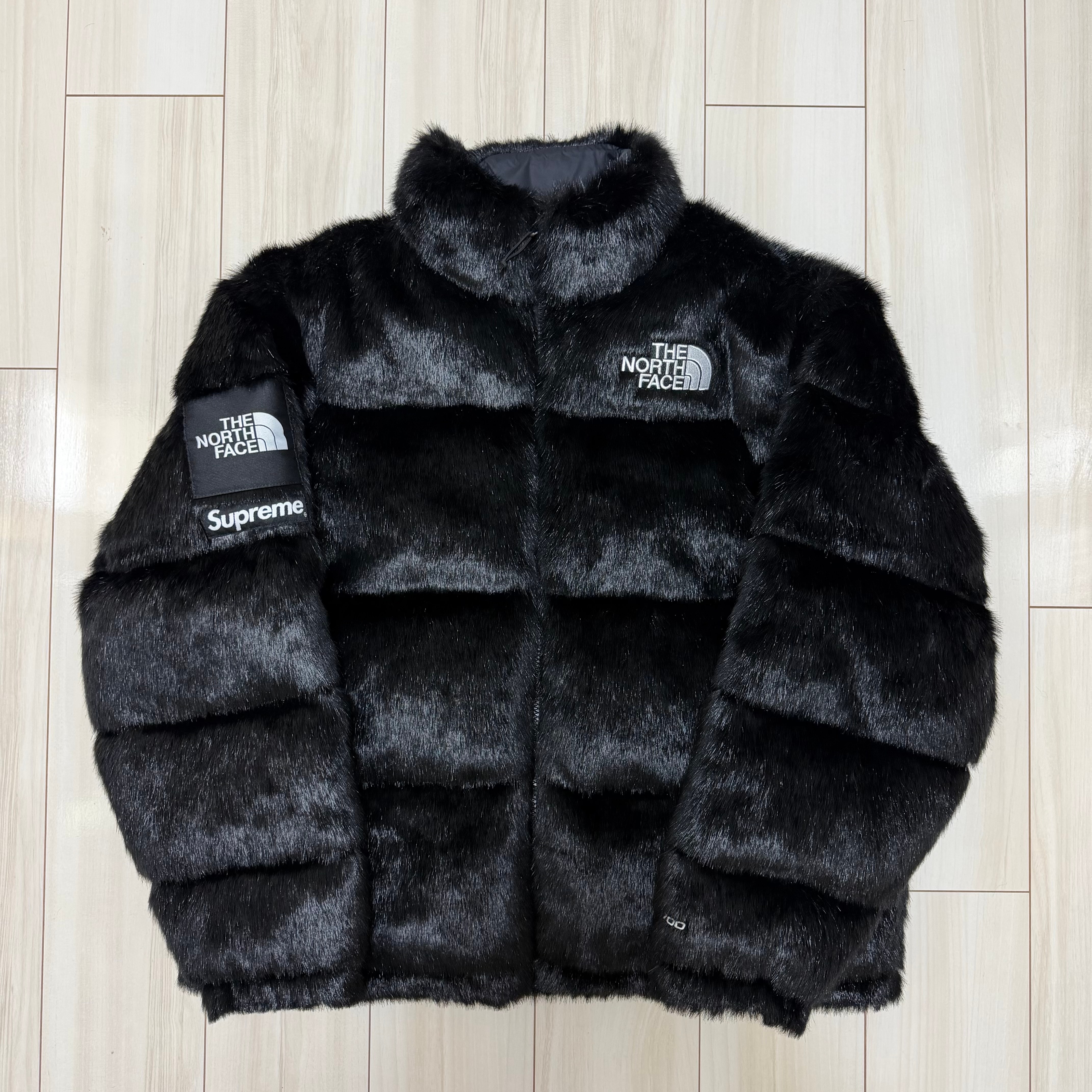 Supreme x The North Face Faux Fur Nuptse Jacket "Black"