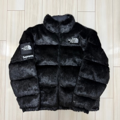 Supreme x The North Face Faux Fur Nuptse Jacket "Black"