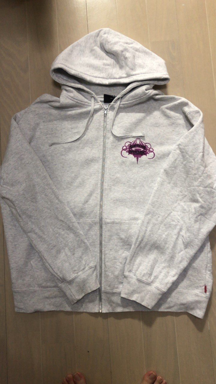 Supreme x HYSTERIC GLAMOUR Zip Up Hooded Sweatshirt "Grey"