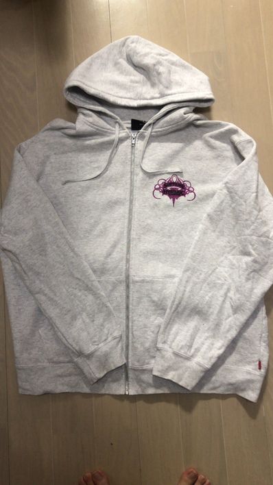 Supreme x HYSTERIC GLAMOUR Zip Up Hooded Sweatshirt "Grey"