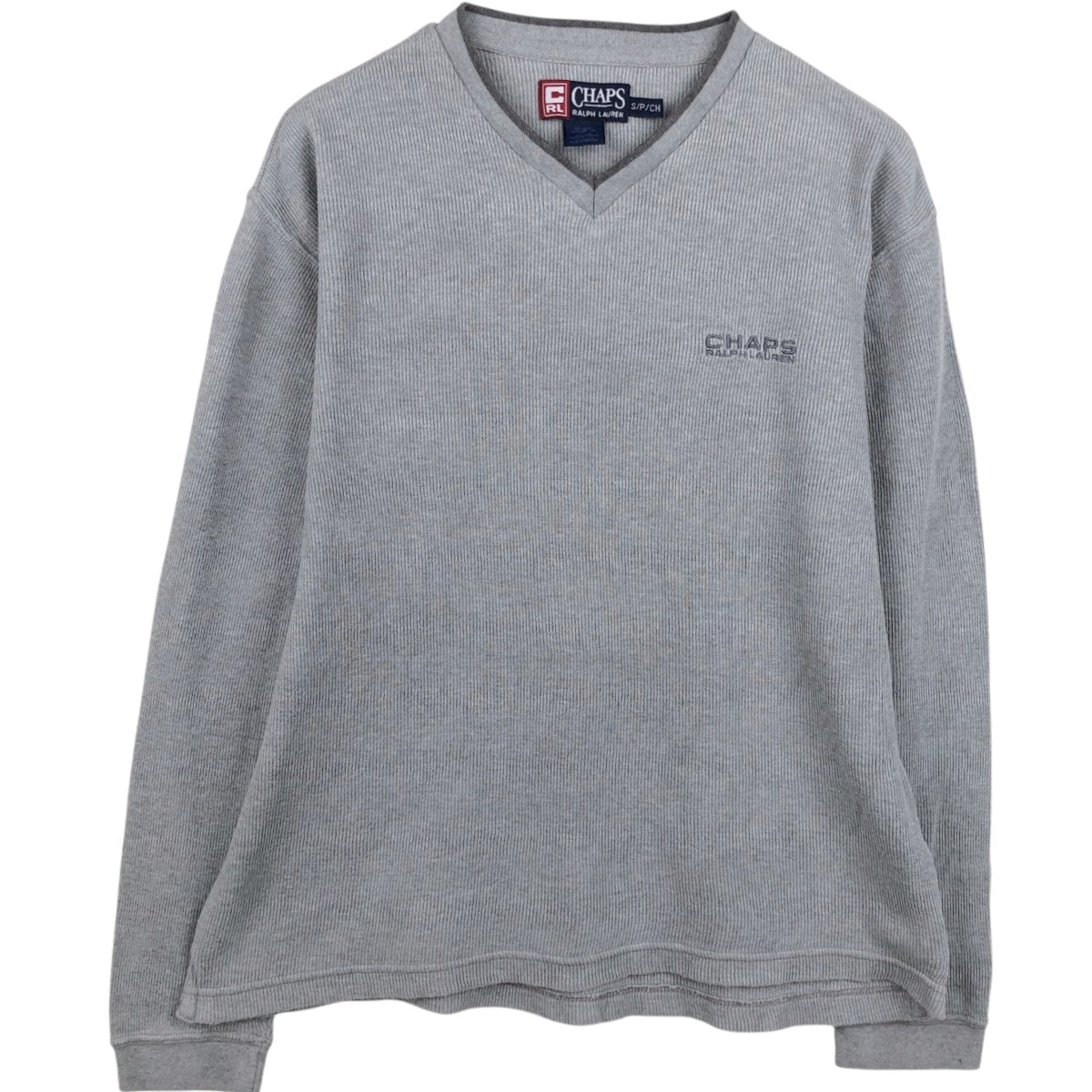 古着 ラルフローレン Ralph Lauren CHAPS チャップス Vネック ロングTシャツ ロンT メンズS相当/eaa685609