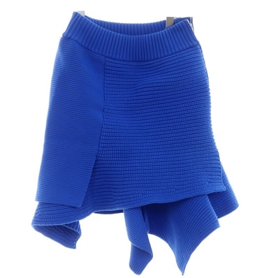 【中古】サカイ Sacai 2024年春夏 ポリエステルニット スカート ブルー【サイズ2】【レディース】
