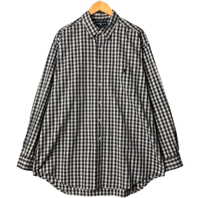 古着 ラルフローレン Ralph Lauren BIG SHIRT 長袖 ボタンダウンチェックシャツ メンズL相当/eaa575340