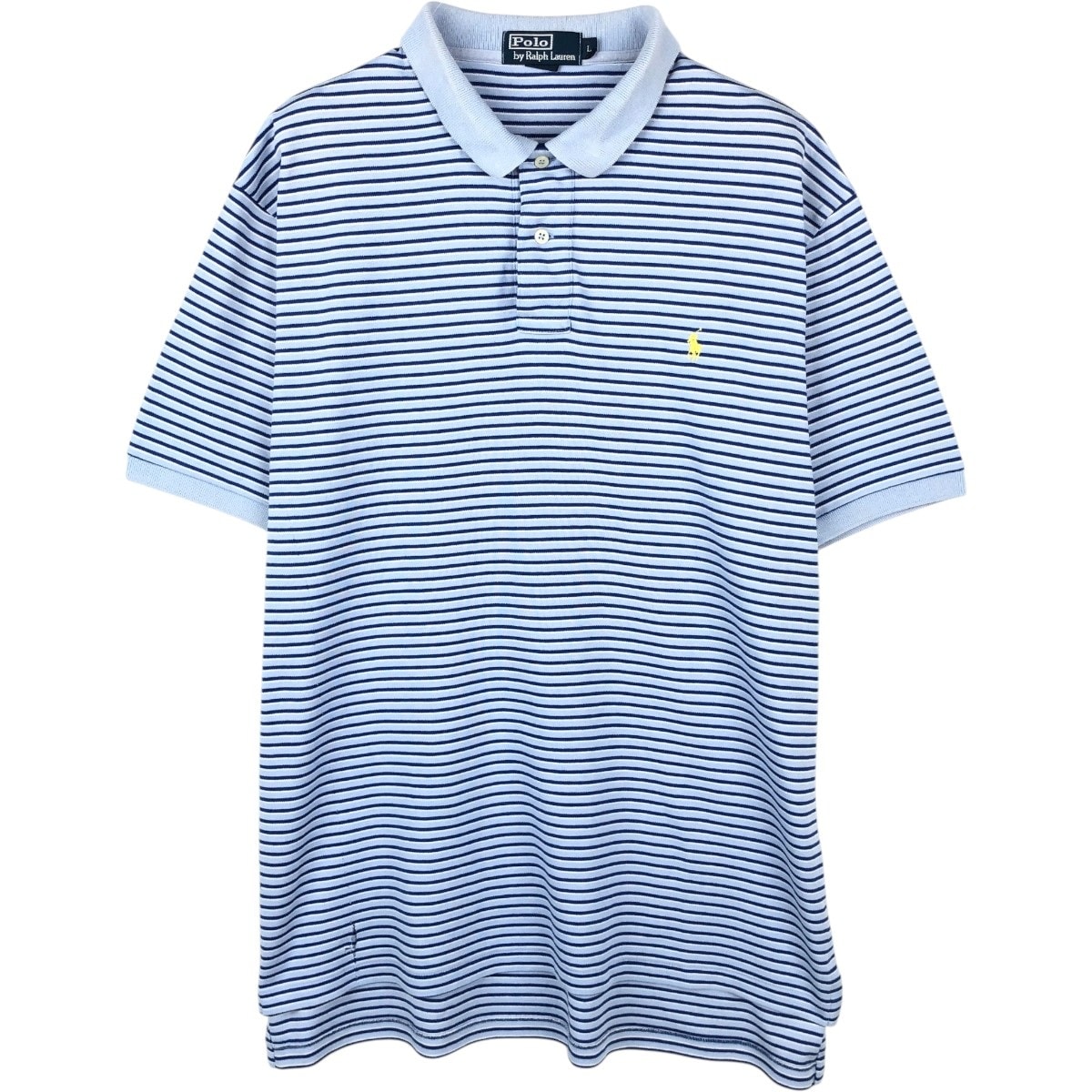古着 ラルフローレン Ralph Lauren POLO by Ralph Lauren マルチボーダー 半袖 ボーダー ポロシャツ メンズL相当/eaa667428